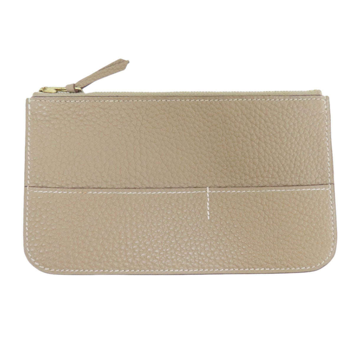 HERMES エルメス ドゴンデュオ GM エトープ ゴールド金具 長財布（小銭入れあり） トゴ レディース 中古