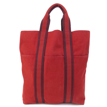 HERMES エルメス フールトゥカバス ハンドバッグ キャンバス レディース 中古