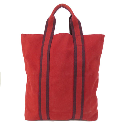 HERMES エルメス フールトゥカバス ハンドバッグ キャンバス レディース 中古