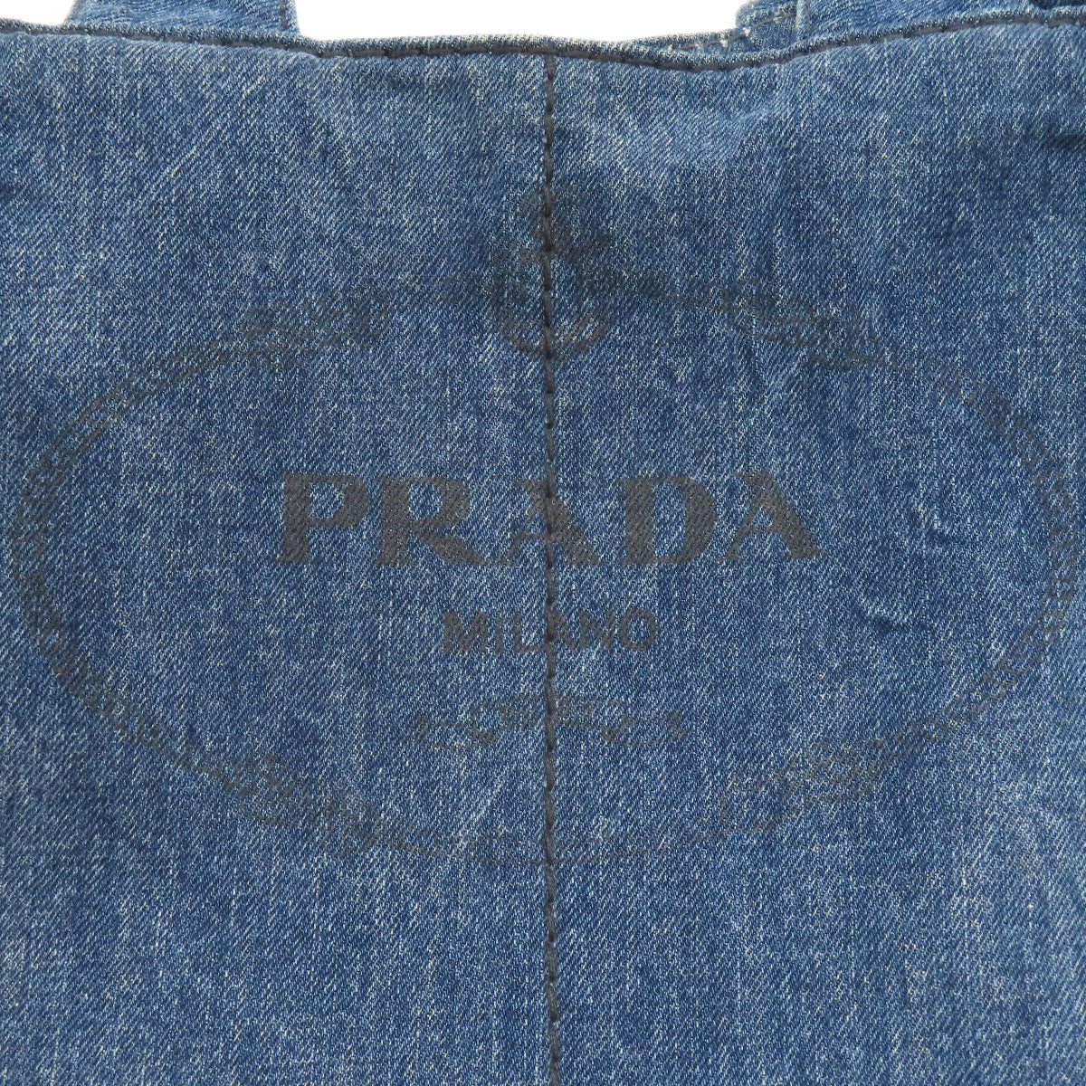 PRADA プラダ カナパ トートバッグ デニム レディース 中古