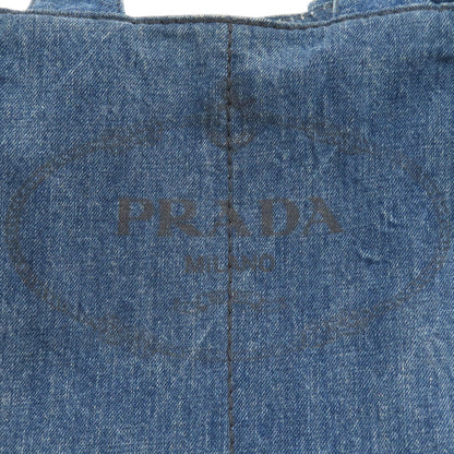 PRADA プラダ カナパ トートバッグ デニム レディース 中古