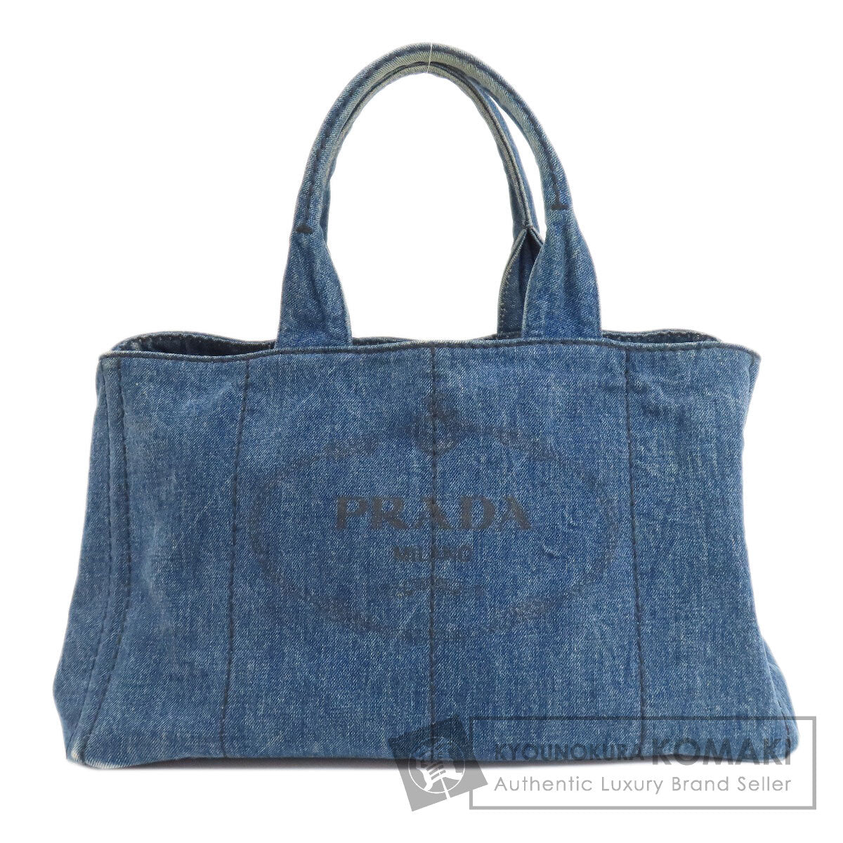 PRADA プラダ カナパ トートバッグ デニム レディース 中古