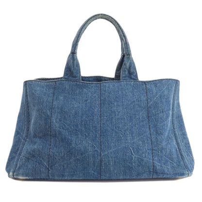 PRADA プラダ カナパ トートバッグ デニム レディース 中古
