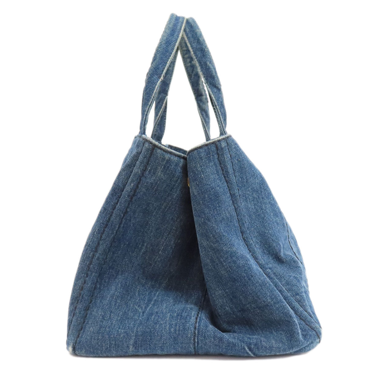 PRADA プラダ カナパ トートバッグ デニム レディース 中古
