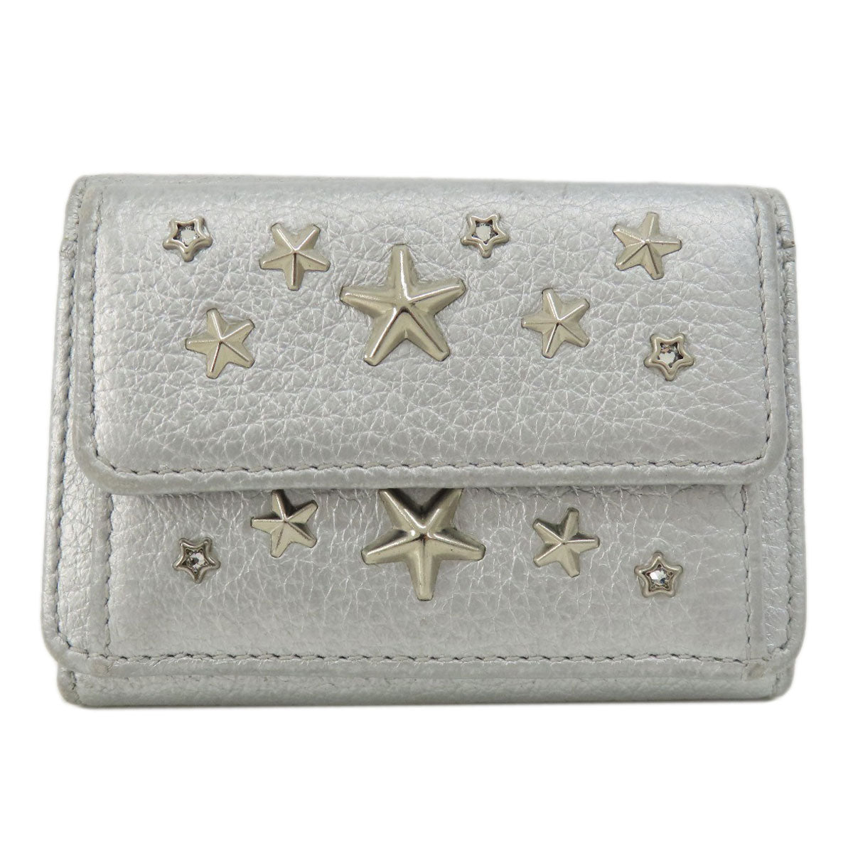 Jimmy Choo ジミーチュウ スターモチーフ 二つ折り財布（小銭入れあり） レザー レディース 中古