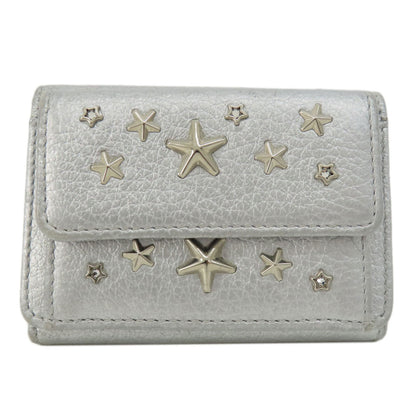 Jimmy Choo ジミーチュウ スターモチーフ 二つ折り財布（小銭入れあり） レザー レディース 中古