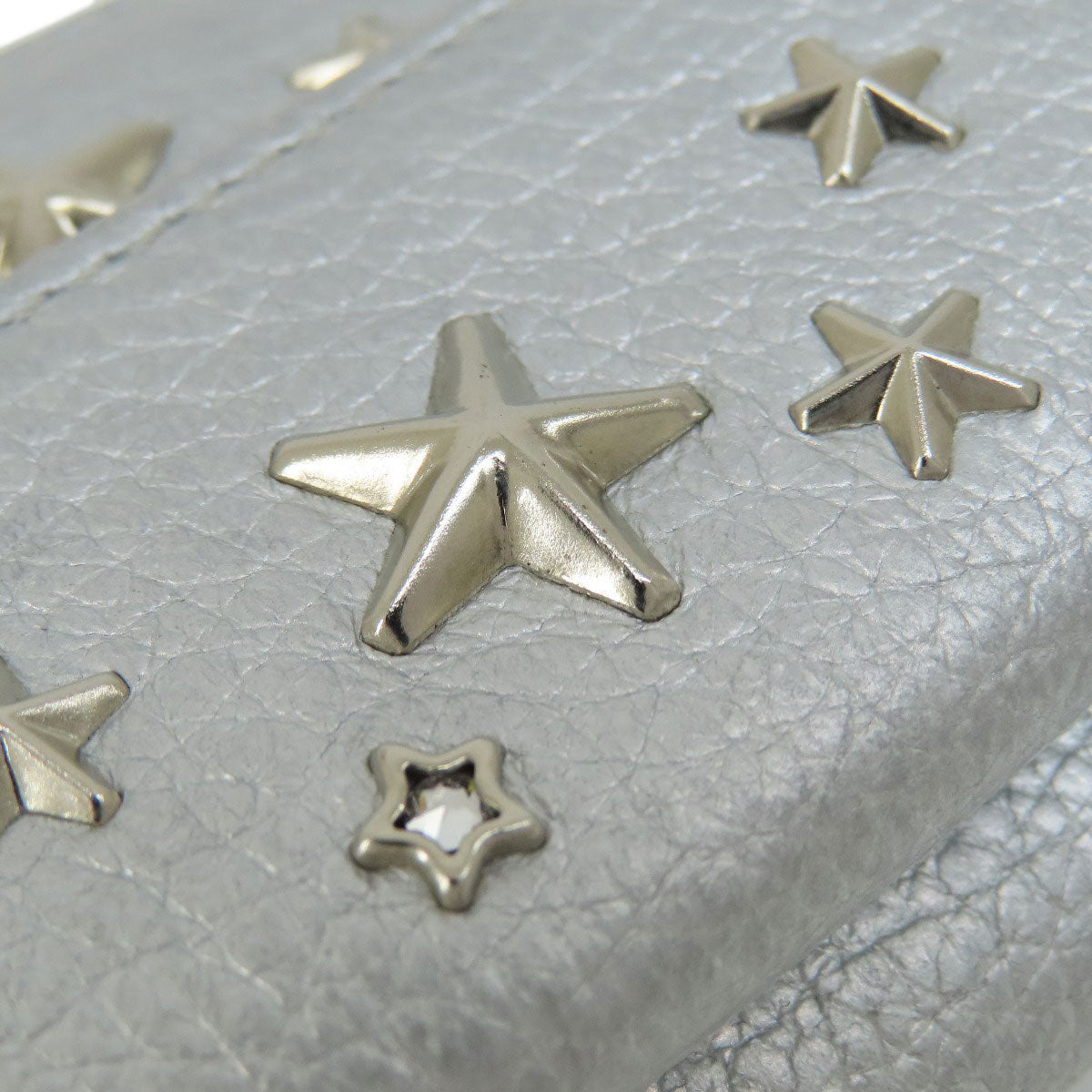 Jimmy Choo ジミーチュウ スターモチーフ 二つ折り財布（小銭入れあり） レザー レディース 中古