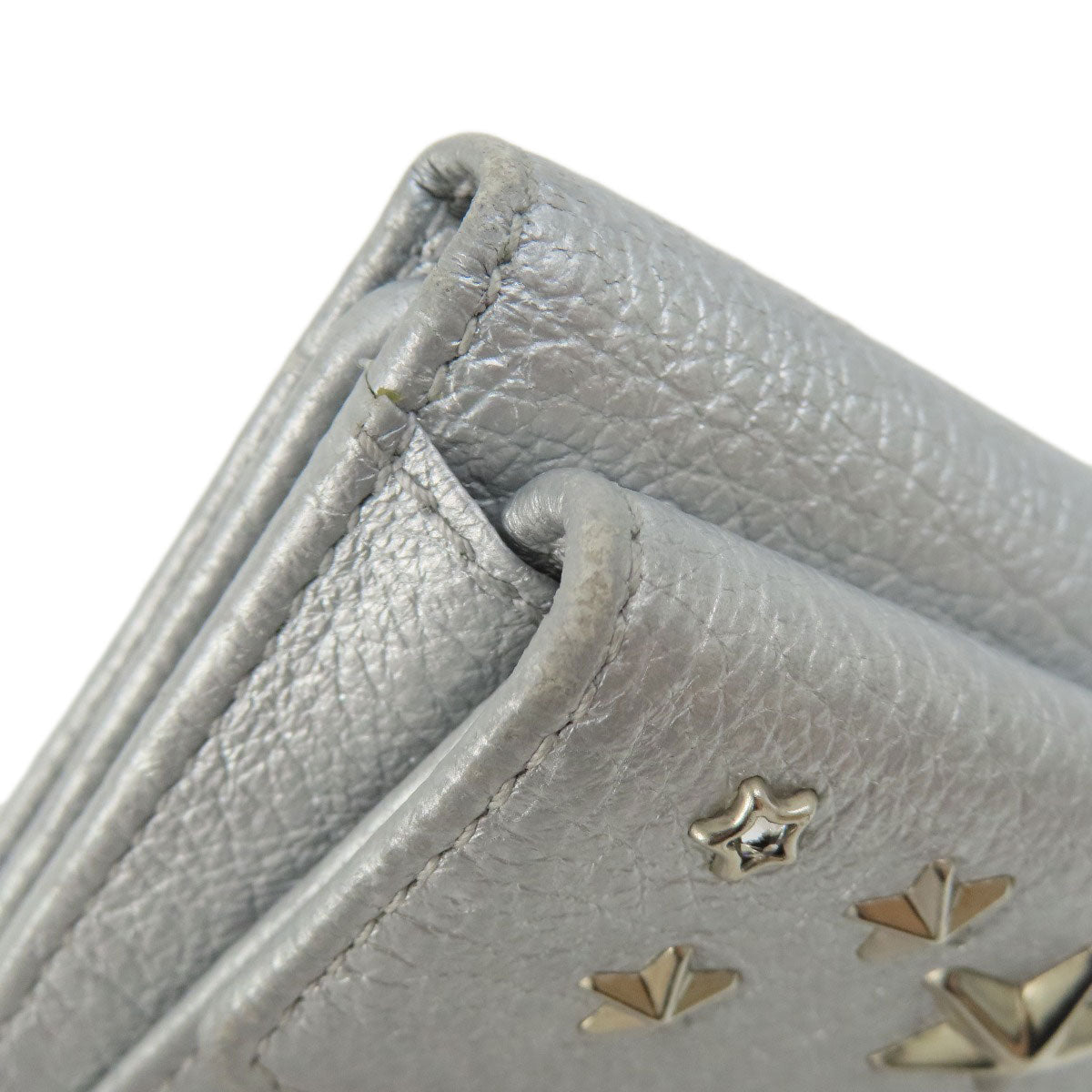 Jimmy Choo ジミーチュウ スターモチーフ 二つ折り財布（小銭入れあり） レザー レディース 中古