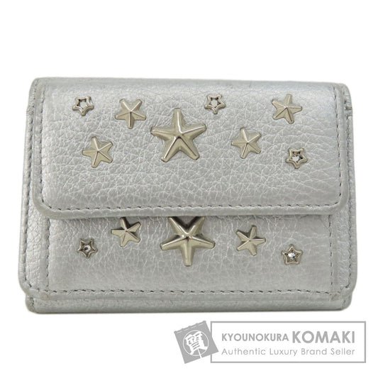 Jimmy Choo ジミーチュウ スターモチーフ 二つ折り財布（小銭入れあり） レザー レディース 中古