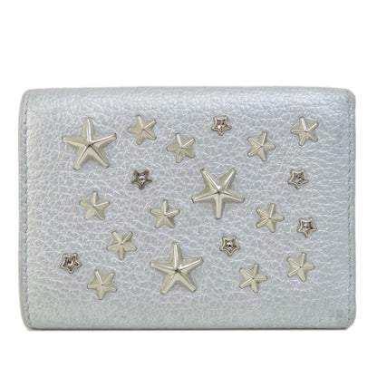 Jimmy Choo ジミーチュウ スターモチーフ 二つ折り財布（小銭入れあり） レザー レディース 中古