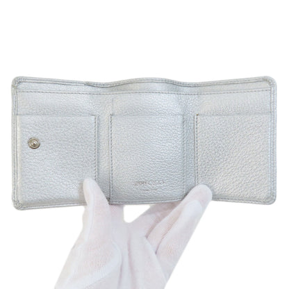 Jimmy Choo ジミーチュウ スターモチーフ 二つ折り財布（小銭入れあり） レザー レディース 中古