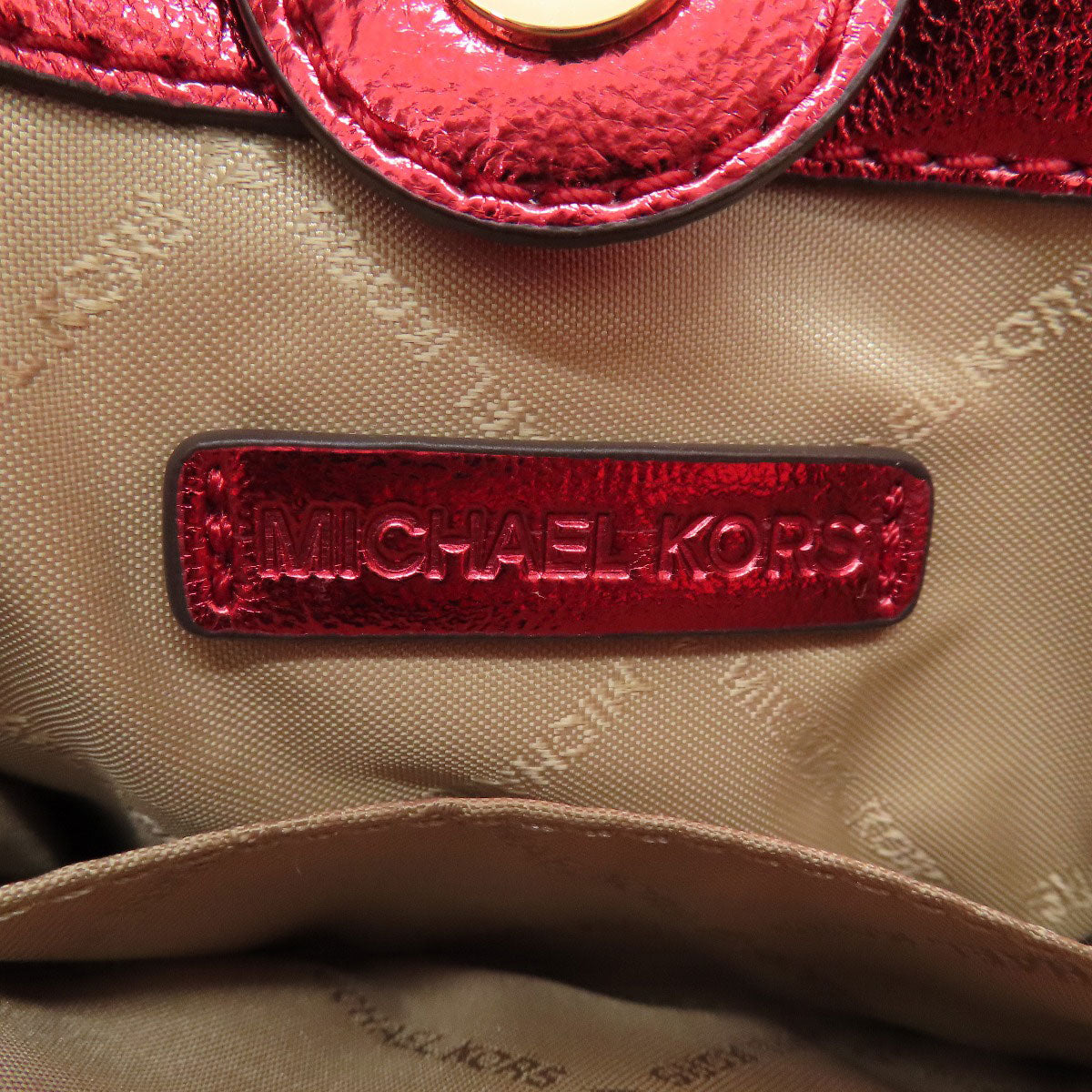Michael Kors マイケルコース ロゴ 2WAY ハンドバッグ PVC レディース 中古