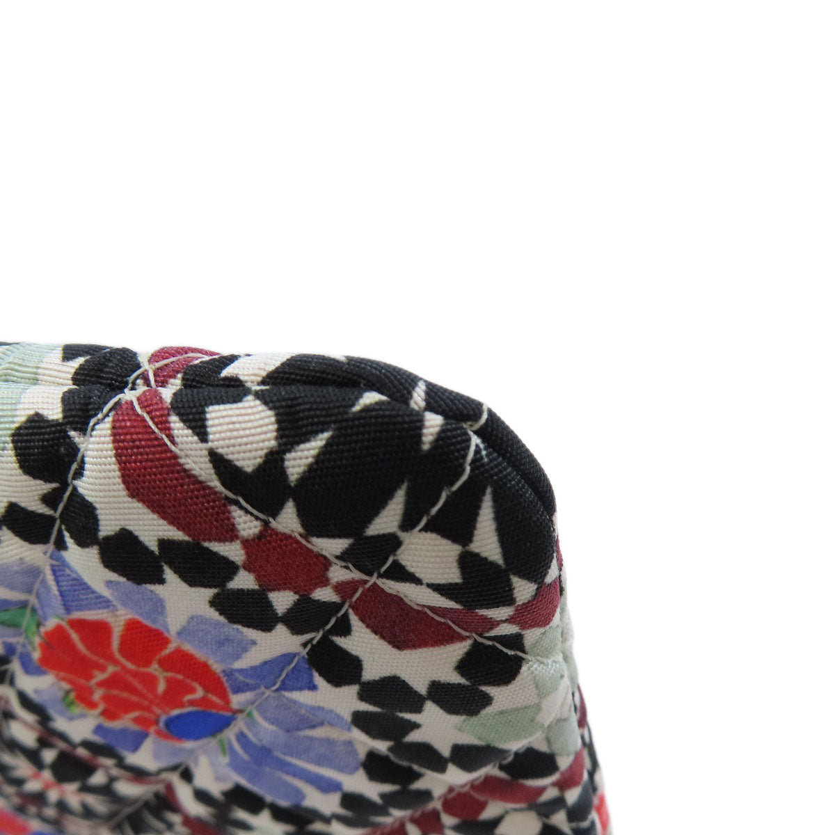 CHANEL シャネル A82074 ココマーク 花モチーフ シルバー金具 アクセサリーポーチ キャンバス レディース 中古