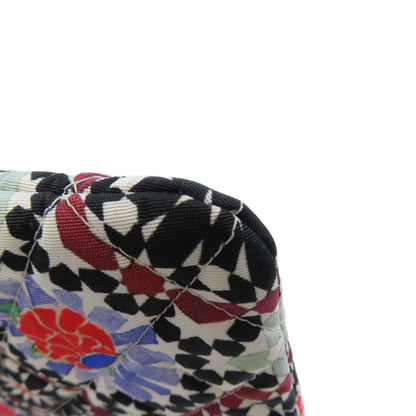 CHANEL シャネル A82074 ココマーク 花モチーフ シルバー金具 アクセサリーポーチ キャンバス レディース 中古