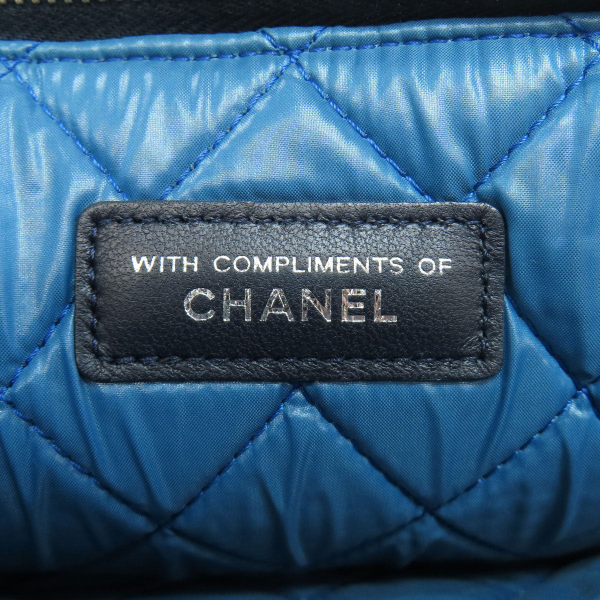 CHANEL シャネル A82074 ココマーク 花モチーフ シルバー金具 アクセサリーポーチ キャンバス レディース 中古