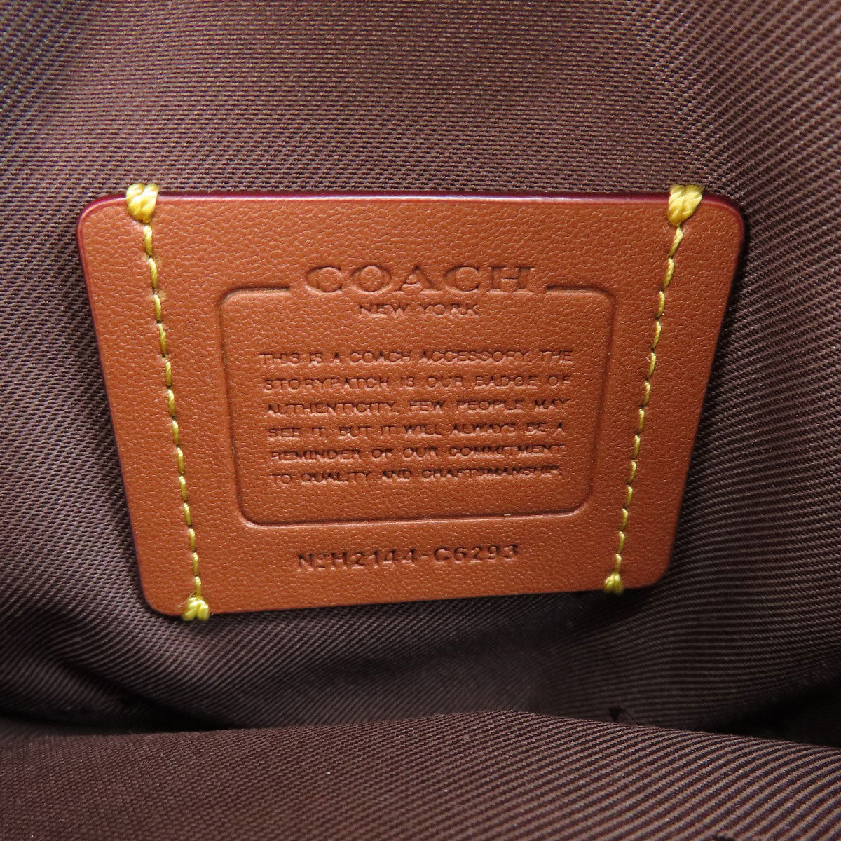 COACH コーチ C6293 ロゴ ショルダーバッグ レザー レディース 中古
