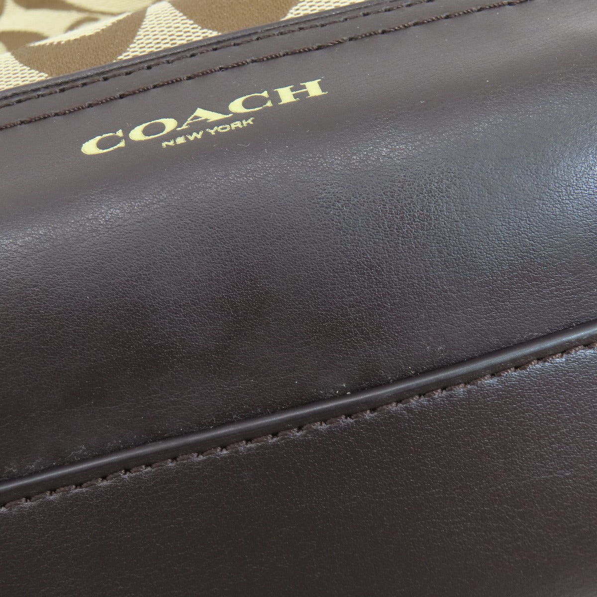 COACH コーチ F54339 シグネチャー ショルダーバッグ キャンバス レディース 中古