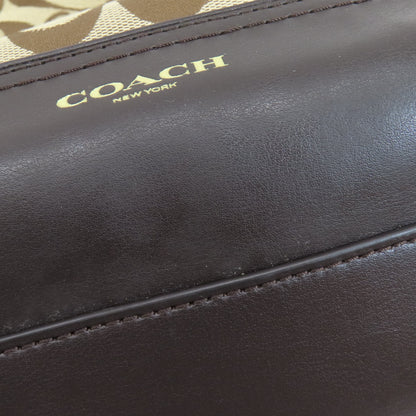 COACH コーチ F54339 シグネチャー ショルダーバッグ キャンバス レディース 中古