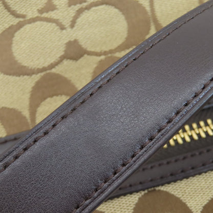 COACH コーチ F54339 シグネチャー ショルダーバッグ キャンバス レディース 中古