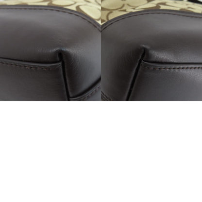 COACH コーチ F54339 シグネチャー ショルダーバッグ キャンバス レディース 中古