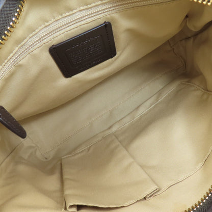 COACH コーチ F54339 シグネチャー ショルダーバッグ キャンバス レディース 中古