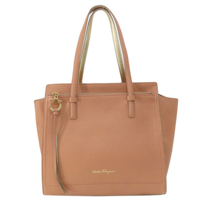 Salvatore Ferragamo サルヴァトーレフェラガモ ガンチーニ金具 トートバッグ レザー レディース 中古