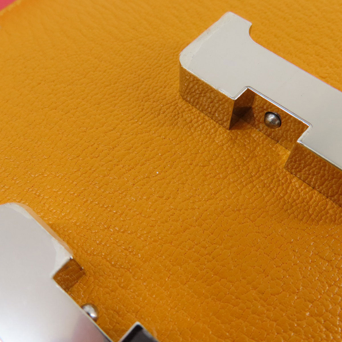 HERMES エルメス コンスタンス3 ミニ ムタード シルバー金具 ショルダーバッグ シェーブル レディース 中古