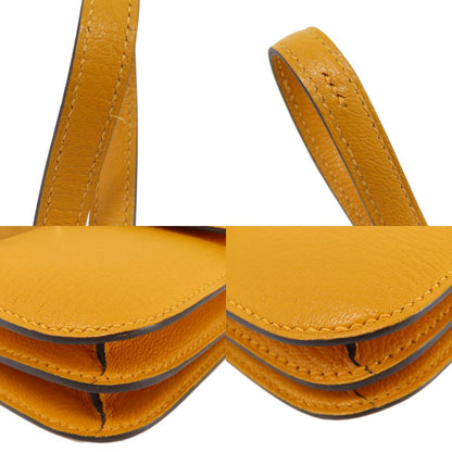 HERMES エルメス コンスタンス3 ミニ ムタード シルバー金具 ショルダーバッグ シェーブル レディース 中古