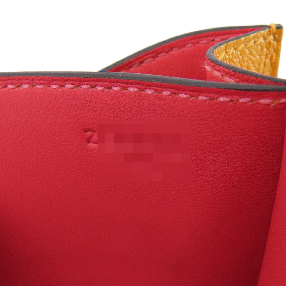HERMES エルメス コンスタンス3 ミニ ムタード シルバー金具 ショルダーバッグ シェーブル レディース 中古