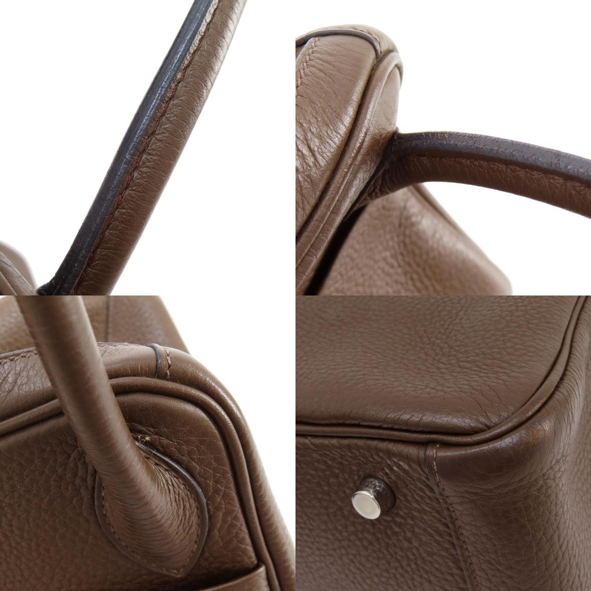 HERMES エルメス リンディ30 シルバー金具 ハンドバッグ トリヨン レディース 中古