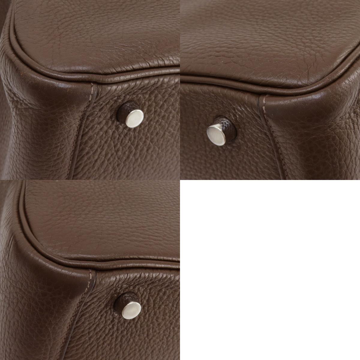 HERMES エルメス リンディ30 シルバー金具 ハンドバッグ トリヨン レディース 中古