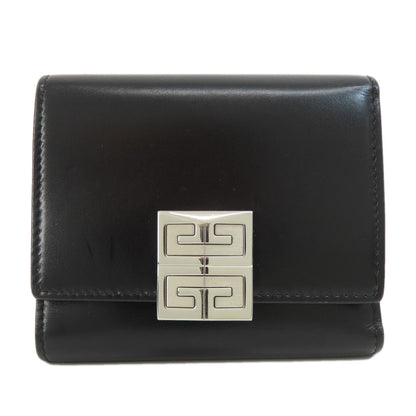 GIVENCHY ジバンシー ロゴ 二つ折り財布（小銭入れあり） レザー レディース 中古