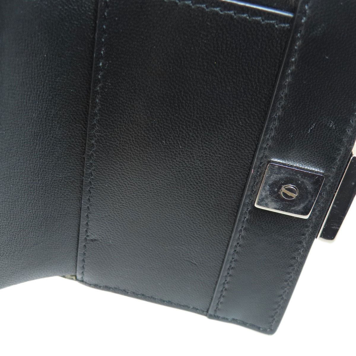 GIVENCHY ジバンシー ロゴ 二つ折り財布（小銭入れあり） レザー レディース 中古