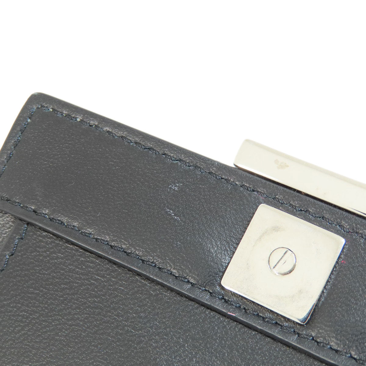 GIVENCHY ジバンシー ロゴ 二つ折り財布（小銭入れあり） レザー レディース 中古