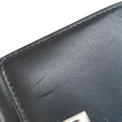 GIVENCHY ジバンシー ロゴ 二つ折り財布（小銭入れあり） レザー レディース 中古