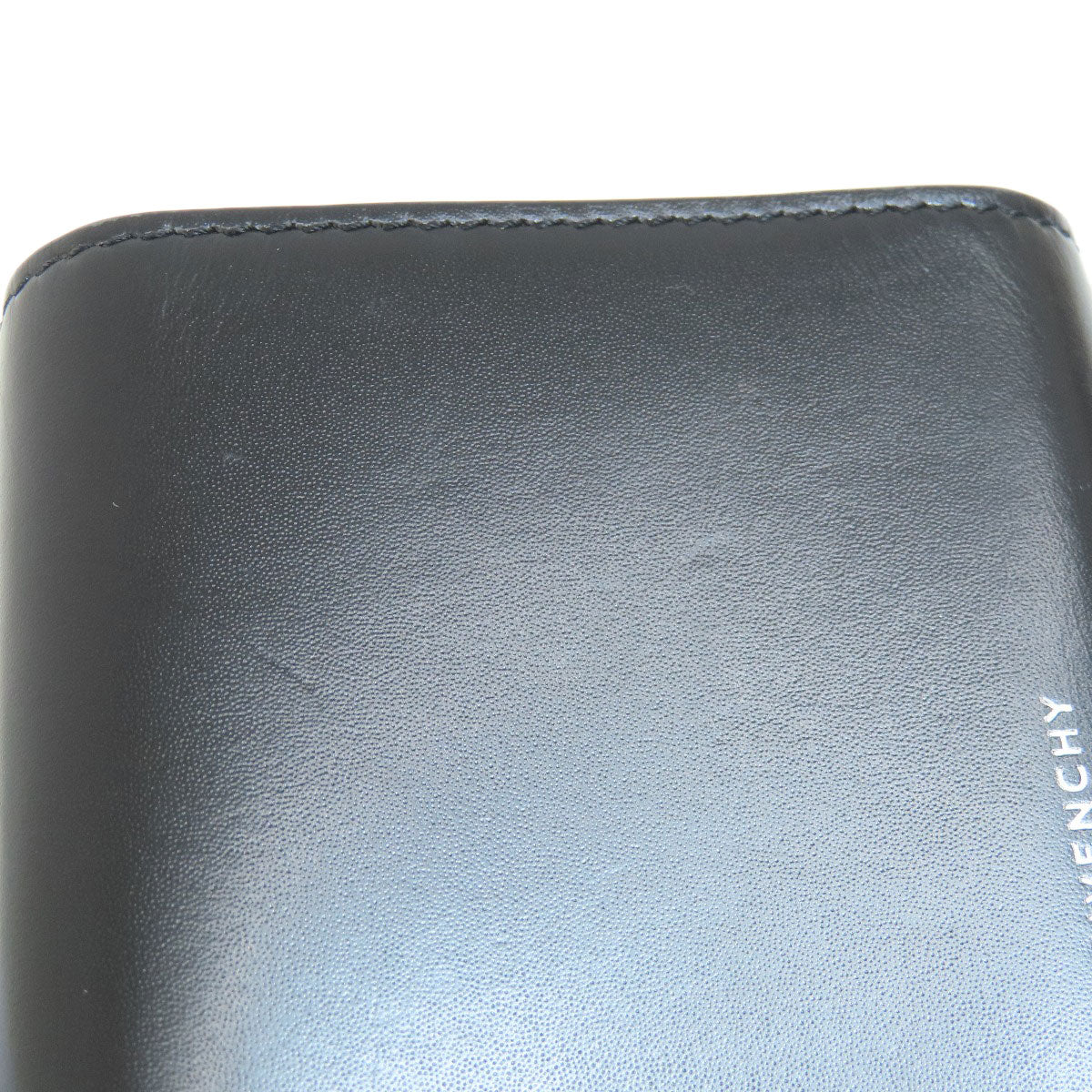 GIVENCHY ジバンシー ロゴ 二つ折り財布（小銭入れあり） レザー レディース 中古