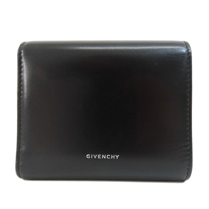 GIVENCHY ジバンシー ロゴ 二つ折り財布（小銭入れあり） レザー レディース 中古