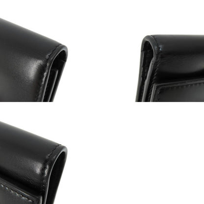 GIVENCHY ジバンシー ロゴ 二つ折り財布（小銭入れあり） レザー レディース 中古