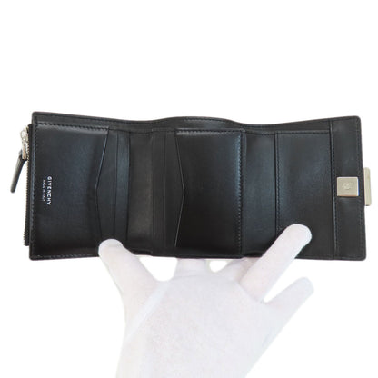 GIVENCHY ジバンシー ロゴ 二つ折り財布（小銭入れあり） レザー レディース 中古