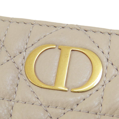 CHRISTIAN DIOR クリスチャンディオール ディオール カロ ダリアウォレット 二つ折り財布（小銭入れあり） レザー レディース 中古