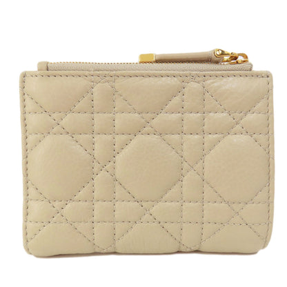 CHRISTIAN DIOR クリスチャンディオール ディオール カロ ダリアウォレット 二つ折り財布（小銭入れあり） レザー レディース 中古