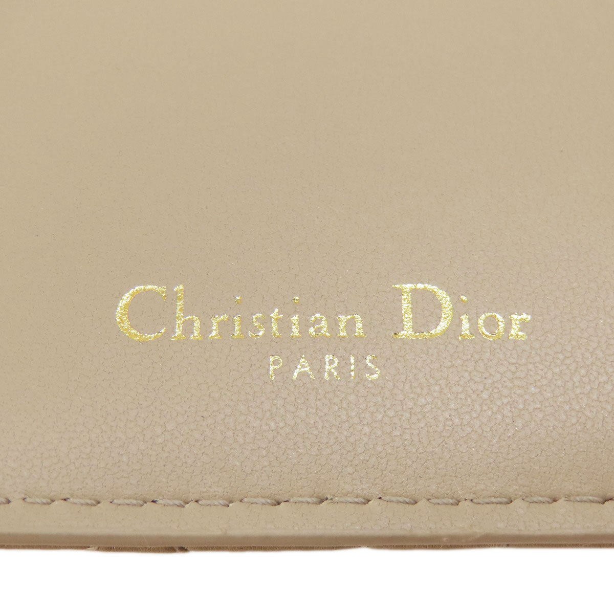 CHRISTIAN DIOR クリスチャンディオール ディオール カロ ダリアウォレット 二つ折り財布（小銭入れあり） レザー レディース 中古