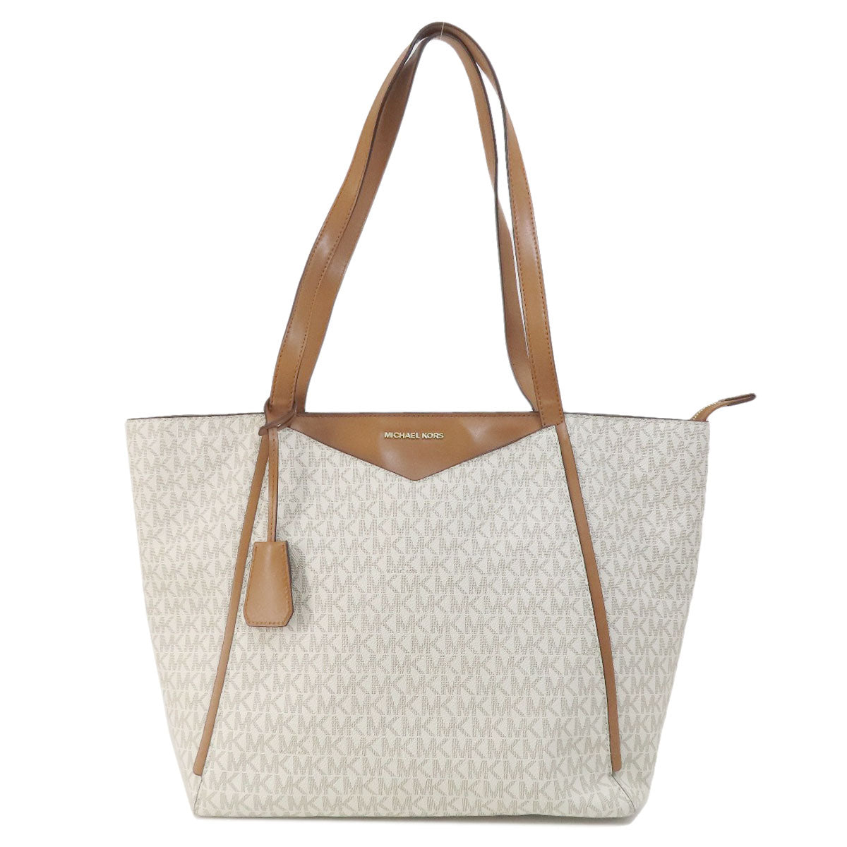 Michael Kors マイケルコース MKシグネチャー トートバッグ PVC レディース 中古