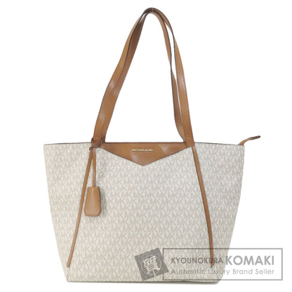 Michael Kors マイケルコース MKシグネチャー トートバッグ PVC レディース 中古