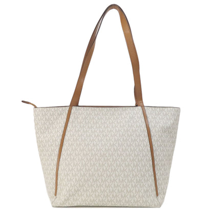 Michael Kors マイケルコース MKシグネチャー トートバッグ PVC レディース 中古