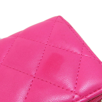 CHANEL シャネル マトラッセ コインケース ラムスキン レディース 中古