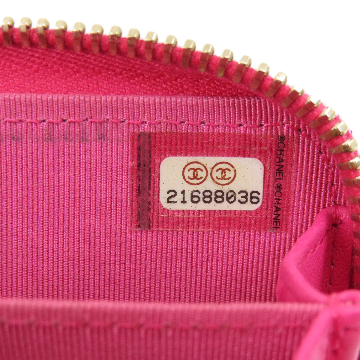 CHANEL シャネル マトラッセ コインケース ラムスキン レディース 中古