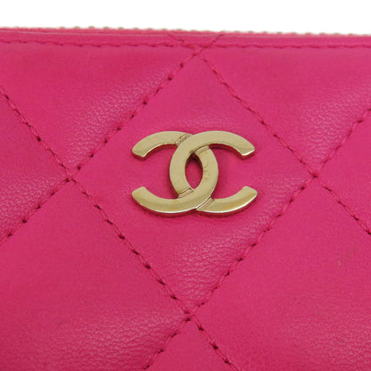 CHANEL シャネル マトラッセ コインケース ラムスキン レディース 中古