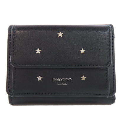 Jimmy Choo ジミーチュウ スターモチーフ 二つ折り財布（小銭入れあり） レザー レディース 中古