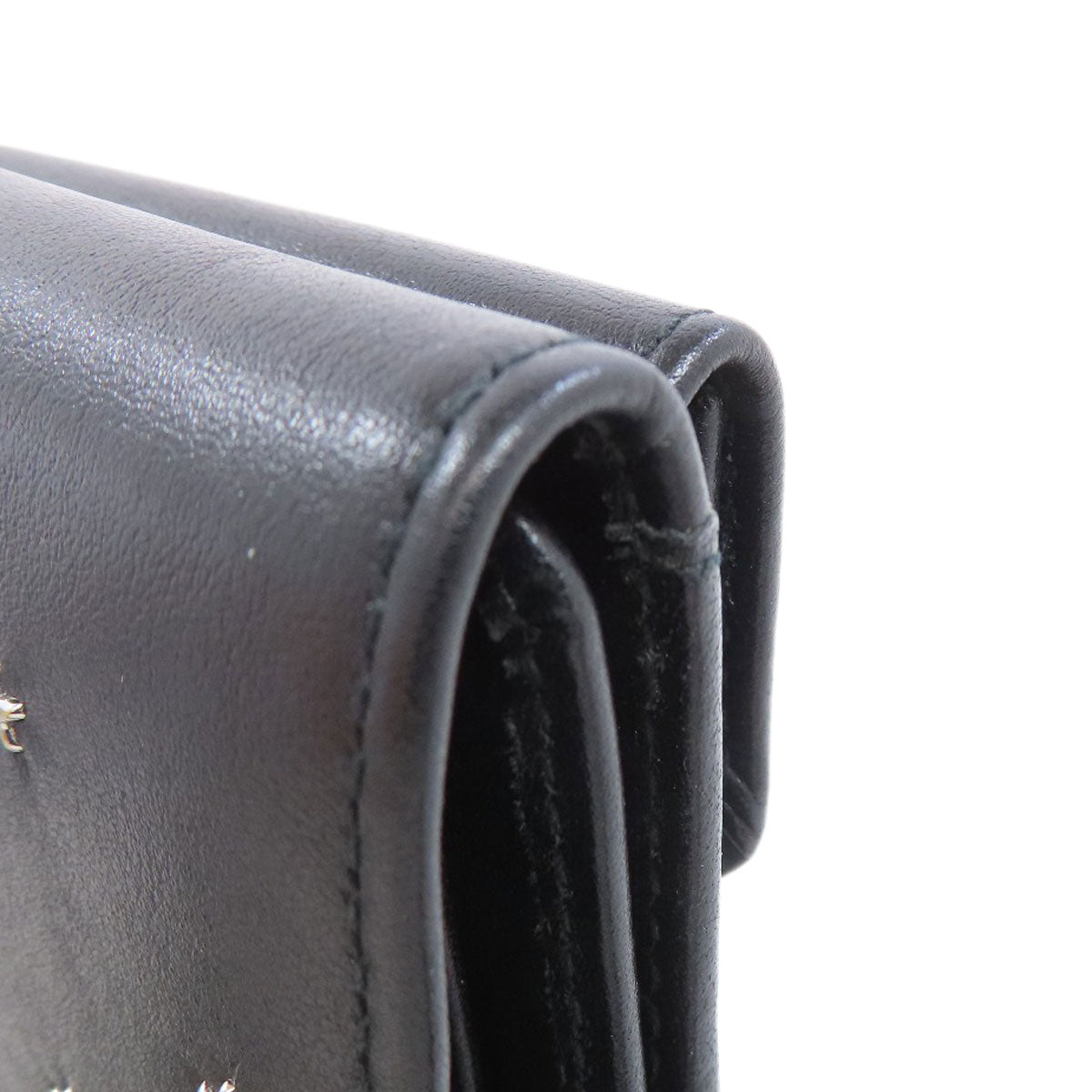 Jimmy Choo ジミーチュウ スターモチーフ 二つ折り財布（小銭入れあり） レザー レディース 中古